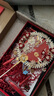 美璃红色新娘团扇结婚秀禾服扇子双面成品手工diy材料包古风重工喜扇 红色成品_高定礼盒_木扇架 实拍图