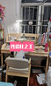风叶青青北欧实木书桌椅套装家用中学生学习桌课桌可升降写字台卧室电脑桌 书桌+Z形椅（原木色） 124cm*60cm*75cm双抽屉 实拍图