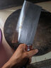楚家刀手工锻打金门菜刀炮弹壳钢家用斩切刀切片刀切肉刀厨师刀具两用刀 炮弹壳斩切两用刀 实拍图