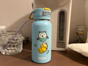 希格（SIGG）儿童保温杯316不锈钢真空水杯户外便携饮水杯宝宝喝水直饮吸管杯 蓝色猫头鹰350ml 实拍图