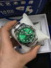 马克华菲（MARK FAIRWHALE）手表男士时尚商务缘水鬼男表潜水计时自动石英表瑞士品质潮流腕表 深海追光者（黑面） 实拍图