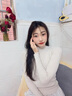 欧芙伦针织衫女打底衫秋冬季女装毛衣女半高领百搭套头修身纯色女士上衣 茶白色 均码 80-130斤穿 实拍图