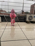 smally儿童雨衣男童女童小学生幼儿园全身防水上学男孩宝宝加厚卡通雨披 樱花粉独角兽 L（建议身高105-115cm） 实拍图