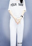 歌蜜奴 休闲裤女春夏季女装新款时尚套装女韩版宽松运动裤套装裤子 白色 M（100-110斤） 实拍图