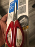 得力（deli）不锈钢剪刀办公家用生活剪子美工手工剪刀锋利耐用多功能剪刀 办公用品 145mm   家用剪刀  红色   6035 实拍图
