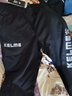 KELME /卡尔美 运动收腿裤男女春夏复古针织长裤跑步训练收口裤子男3881350 黑灰（深灰/浅灰LOGO) L 实拍图