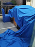 贝阳（beiyang）七仓配送】加厚直播绿幕抠像背景布带支架绿色摄影绿布+背景架拍照蓝绿布视频拍摄伸缩绿幕抠像布 蓝色3*6米（加厚送无痕钉+挂钩） 实拍图