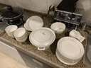 九辰 碗碟套装家用餐具套装景德镇骨瓷陶瓷盘子碗筷套装乔迁送礼 56头标准配太子煲 实拍图