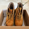 H8复古大黄靴马丁靴情侣男女英伦风靴子厚底高帮户外登山鞋工装鞋子 黄棕色（头层猪皮） 41 -男码 实拍图