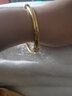 明牌珠宝实心黄金手镯女款 足金光板素圈抽拉金手镯AFI0177工费800 新潮款金镯子 约35.31克 实拍图