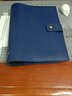 George Willsons 真皮笔记本子头层牛皮革本软皮皮面本a5活页本可拆卸高档商务工作记事本 A5活页搭扣真皮-蓝色 实拍图