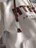 真维斯（JEANSWEST）美式连帽卫衣男春秋季新款帅气潮流字母撞色印花男生潮流宽松衣服 10319-720米白色【上衣】 L 实拍图