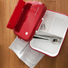 缔尚（DISHANG） 微波炉加热饭盒学生三格便当盒上班族男女分格带盖食堂简约餐盒 红 1100ml+餐具 实拍图