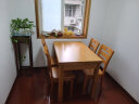 kuoson 实木餐桌椅组合食堂餐桌家用饭桌1.3米（1桌4椅）（10张起拍） 实拍图
