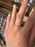 中国黄金（CHINA GOLD）黄金戒指男女足金莫比乌斯托帕石情侣对戒情人节生日礼物送男女友 【共渡爱河情侣对戒】约3.8g+品牌礼盒 实拍图