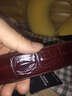 赫泽琼斯品牌皮带男真牛皮腰带进口意大利裤腰带铜扣皮带时尚腰带礼盒皮带 黑色+带钻金扣 115cm 实拍图