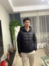 康博秋冬季轻薄羽绒服男连帽时尚休闲情侣装男女款外套 黑色 L  实拍图