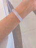 泽心雅玉玉髓手镯少女款天然A货冰种玉髓紫罗兰紫色圆条细款 内径56-57【适合95-105斤】 实拍图