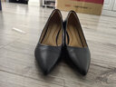 千百度（C.BANNER）【静音系列】女鞋秋时装单鞋异形跟高跟通勤A22471632 黑色 35 实拍图