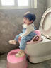 ONLYOU BABY儿童马桶圈大号坐便器男孩女宝宝专用坐垫婴儿便盆梯小孩厕所辅助 维尔粉-硅胶软垫马桶圈+踩脚凳 【免安装】全包胶靠背（送挂钩） 实拍图