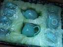 祥业 手绘鱼杯茶具 德化功夫茶具套装陶瓷鲤鱼手工陶瓷茶具套装整套 壶型款 9件 实拍图