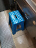 宜瑞思 塑料折叠凳子加厚便携式手提小板凳马扎浴室凳户外休闲板凳 蓝色（45厘米高） 实拍图