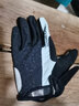 洛克兄弟（ROCKBROS） 半指骑行手套夏季短指手套透气自行车减震男女户外运动通用款 透气蛛网款 黑灰 长指 M 实拍图