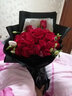 薇尼（LVINI）38女神节鲜花速递同城配送混搭时尚玫瑰花北京郑州上海石家庄成都 33朵红玫瑰-桔梗款 实拍图