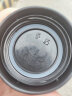 聚瑞谦韩版磨砂大容量塑料杯运动防摔刻度水杯简约男女学生泡花茶 黑色 600ml 实拍图