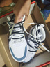特步男鞋板鞋运动鞋子男秋季皮面高帮休闲男鞋品牌鞋子潮流学生男鞋 白黑 39 实拍图