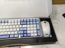 AOC GKM100无线蓝牙机械键盘鼠标套装三模 客制化热插拔轴 键盘电竞游戏专用电脑办公 蓝白紫青轴 实拍图
