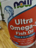 诺奥(NOW Foods)深海鱼油75%软胶囊ultra超级鱼油omega3中老年大人欧米伽180粒家庭装 实拍图