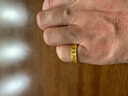 周生生足金六字真言大明咒黄金戒指男女款 婚戒83215R计价 10圈2.7克 实拍图