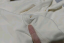 真维斯（JEANSWEST）打底衫女加绒长袖t恤女装半高领秋冬新款上衣服修身保暖内搭加厚 米色 小一捧花束_K_左领角 M 实拍图