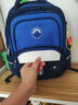 巴布豆小学生书包男3-4-6年级双肩背包男女1-3年级儿童书包英伦风学院 2116蓝色小号1-3年级 实拍图