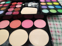 化妆品套装全套整套表演演出学生六一节舞台妆彩妆专用眼影盘 39色彩妆盘+7支粉刷+闪粉+化妆包 实拍图