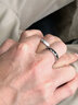 EothS925银小王子与玫瑰花情侣戒指女一对戒开口刻字生日礼物送男女友 925银小王子与玫瑰情侣戒指一对（开口可调节） 晒单实拍图