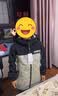 雪中飞【一衣三穿】儿童羽绒服男童三合一外套撞色拼接女童印花羽绒服冬 云灰绿 140 实拍图