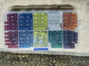 汽车货车用12v24v保险片5a 10a 15a 20a 30a 40a中小号保险丝插片 中号混合装100片 实拍图