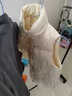 鸭鸭反季羽绒服马甲女款外穿新款短款鸭绒背心马夹外搭秋冬外套KLZ 奶白色 S 实拍图