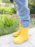 CREATURE HABITS儿童雨鞋防水防滑中筒男童小孩幼儿轻便舒适中筒雨鞋女童雨靴 黄色 30 ，29-30，(内长18.6cm) 实拍图