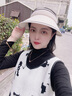 笙格儿强遮光防晒帽日本UV帽子女夏季防紫外线遮阳帽大沿遮脸空顶太阳帽 奶茶杏 均码 实拍图
