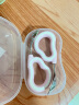 COOKSS儿童勺子元宝勺学吃饭316不锈钢叉勺弯头硅胶短柄训练辅食勺粉 实拍图
