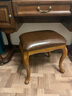 艾斯家乐欧式梳妆凳 美式简约梳妆凳子 皮艺梳妆凳  梳妆凳子海绵坐凳 棕色43CM 实拍图