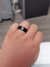 鹿凌青体温感温数字戒指钛钢高级戒ins不锈钢温度食指情侣潮流显字指环 黑色默认发9号，其它备注 实拍图