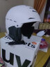 UVEX legend 2.0传奇鲨鱼腮滑雪头盔 德国优维斯进口单双板全地形雪盔 哑光白-黑 55-59cm 亚洲版 实拍图