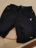 花花公子【2条装】短裤男夏季纯棉5五分裤韩版潮流中裤沙滩裤宽松休闲裤子 05黑色+05卡其 M 【建议穿100斤以下】 实拍图
