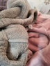 安之伴睡衣女士晚秋冬双面法兰绒多色长袖圆领套头厚款保暖简约舒适可外穿家居服套装 浅豆沙 XL 实拍图
