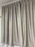 诺罗窗帘成品遮光挂钩式简约现代条纹绿色客厅卧室飘窗落地窗轻奢网红 提花彩条布普通挂钩款 宽3米*高2.5米/1片 实拍图