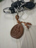 珮璎桃木十二生肖守护神本命佛钥匙链男女挂件挂件钥匙扣 文殊菩萨生肖兔本命佛吊坠 实拍图